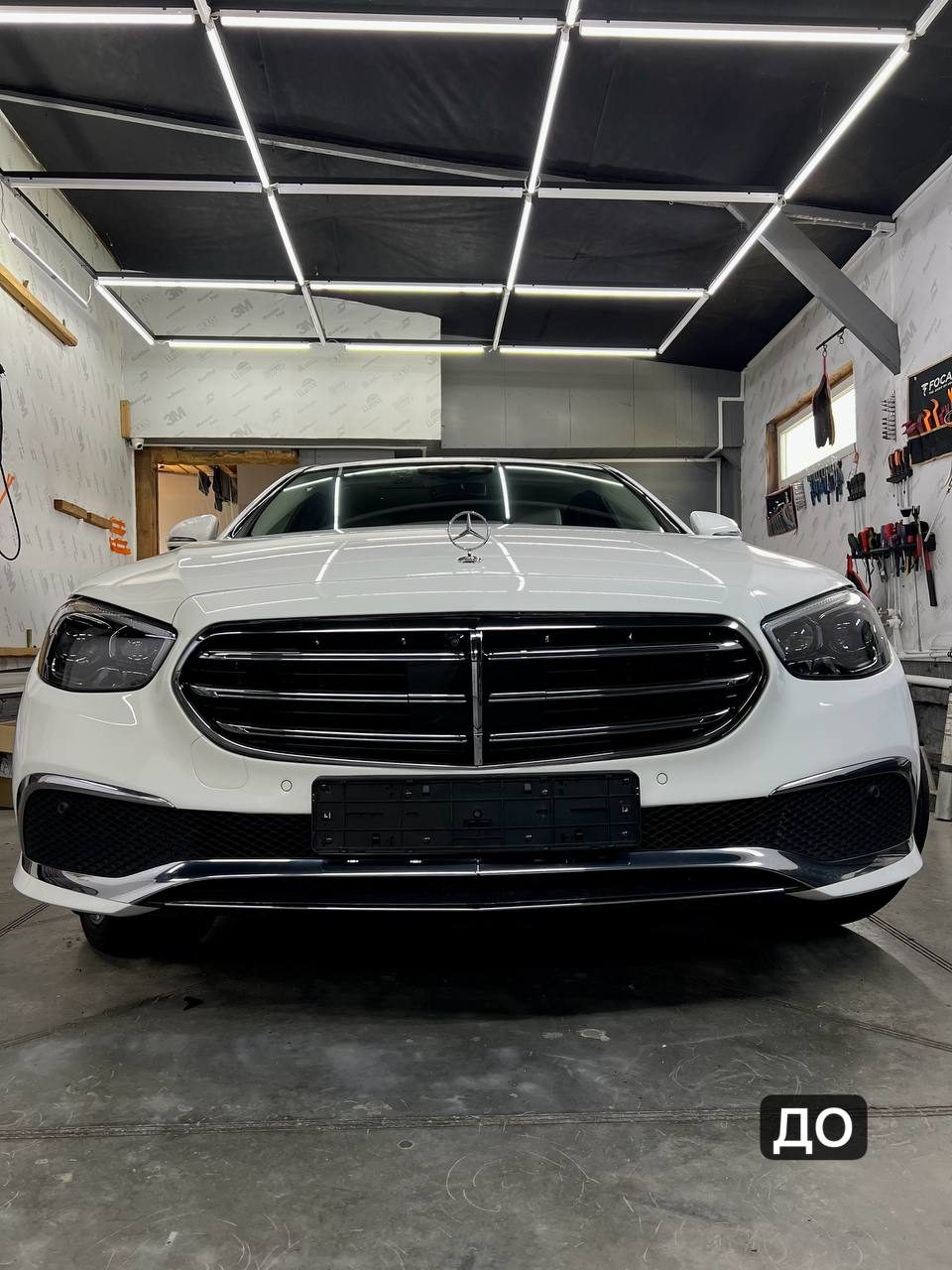 Работа студии МастерТон на Mercedes-Benz — Бронирование плёнкой